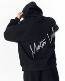 Back Embroidery Oversized Black Hoodie (4)