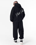 Back Embroidery Oversized Black Hoodie (5)