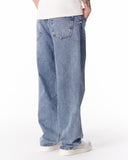 Men's Baggy Fit Light Blue Jeans with Denim Drawstring (5)
