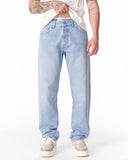 Ice Blue Loose Fit Jeans For Men (2)