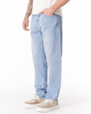 Ice Blue Loose Fit Jeans For Men (4)