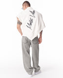 Men's Baggy Fit Gray Jeans with Denim Drawstring (10)
