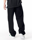 Men's Baggy Fit Black Jeans with Denim Drawstring (8)