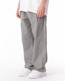 Adjustable Cuff Grey Wide-Leg Trousers (2)