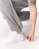 Adjustable Cuff Grey Wide-Leg Trousers (9)