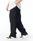 Men's Relaxed Fit Utility Cargo Pants in Black (6)