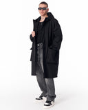 Men's Waterproof Softshell Long Jacket in Black (11)