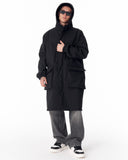 Men's Waterproof Softshell Long Jacket in Black (9)