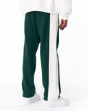 Green-White Sweatpants With Stripes on Side (5)
