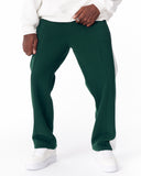 Green-White Sweatpants With Stripes on Side (7)