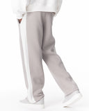 Gray-White Sweatpants With Stripes on Side (7)