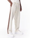 White-Brown Sweatpants With Stripes on Side (4)