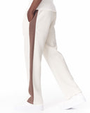 White-Brown Sweatpants With Stripes on Side (7)