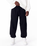 Full Black Corded Joggers With Stitch Details (3)