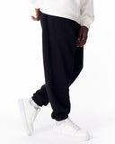 Full Black Corded Joggers With Stitch Details (5)