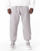 Jogging Câblé Tout Gris avec Détails de Couture