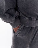 Washed Black Joggers For Men (4)