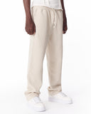 Relaxed Fit Ribbed Beige Sweatpants With Drawstring (5)