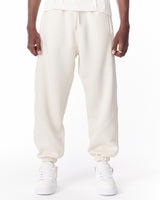 Jogging Câblé Tout Blanc avec Détails de Couture