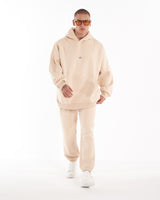 Ensemble Survêtement Hoodie Oversize Beige Regalia Crown