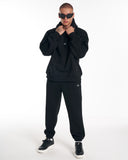 Regalia Crown Oversized Hoodie Black Tracksuit Set (2)