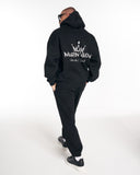 Regalia Crown Oversized Hoodie Black Tracksuit Set (3)