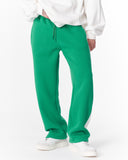 White-Green Sweatpants With Stripes on Side (2)