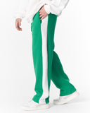 White-Green Sweatpants With Stripes on Side (8)
