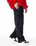 Baggy Fit Black Cargo Jeans (8)