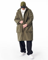 Chaqueta Larga Softshell Impermeable para Hombre en Caqui