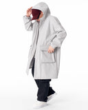 Men's Waterproof Softshell Long Jacket in Gray (3)