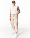 Men's Oversize Beige Cargo Jogger Pants (10)
