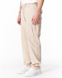 Men's Oversize Beige Cargo Jogger Pants (7)