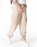 Men's Oversize Beige Cargo Jogger Pants (9)