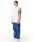 Baggy Fit Denim Cargo Jeans (10)