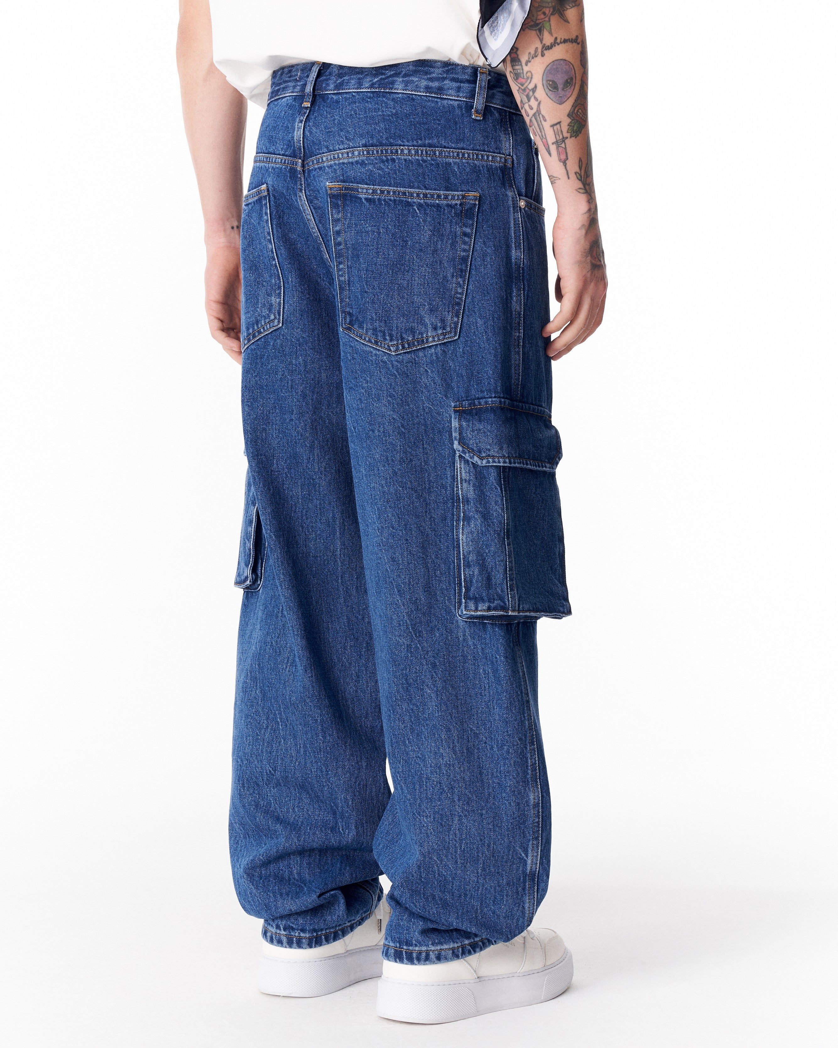 Baggy Fit Denim Cargo Jeans | Martin Valen