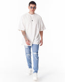 Ripped Slim Fit Jeans in Washed Blue (7)