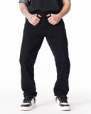 Men's Casual Black Jeans with Regular Fit (2)