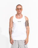 Men's Ribbed White Tank Top with 3D Print (3)