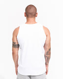 Men's Ribbed White Tank Top with 3D Print (8)
