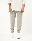 Men's Elastic Cuffed Loose Fit Gray Jogger