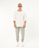 Men's Elastic Cuffed Loose Fit Gray Jogger (2)