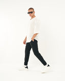 Men's Elastic Cuffed Loose Fit Black Jogger (7)