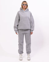Regalia Crown Oversized Grijze Hoodie Jogger Set