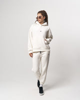 Regalia Crown Oversized Witte Hoodie Jogger Set
