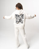 Sigilio QR Printed Oversized White Hoodie Jogger Set (13)