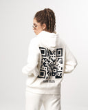 Sigilio QR Printed Oversized White Hoodie Jogger Set (14)