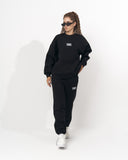 1881 3D Embroidered Oversized Designer Black Sweatshirt Tracksuit (2)