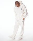Sigilio QR Code Oversized White Hoodie Tracksuit Set (5)