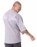 3D Embroidered Martin Valen Signature Gray Oversized T-shirt (8)